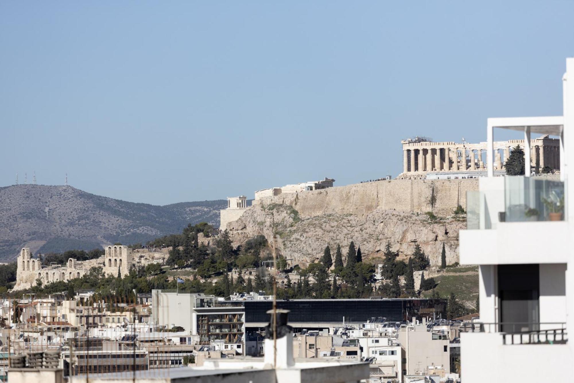 Renovated 3 Bedroom Apt With Acropolis View Athen Exterior foto